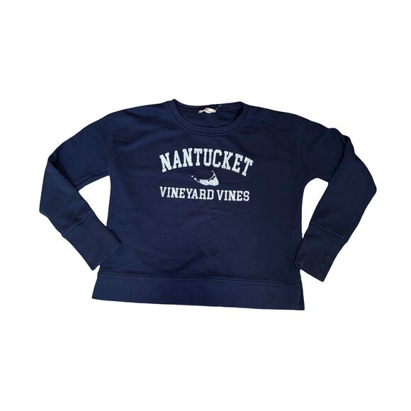 Vineyard Vines Nantucket Navy Crewneck Sweatshirt - Size S - Picture 1 of 5